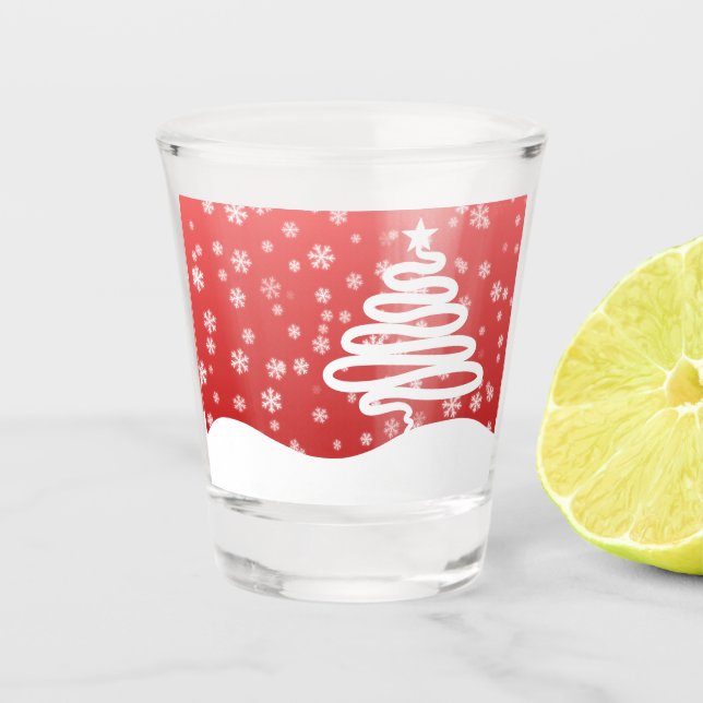 Vaso De Chupito Navidades blancos (Anverso)