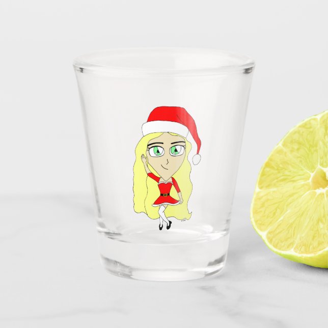 Vaso De Chupito Navidades chibi (Anverso)