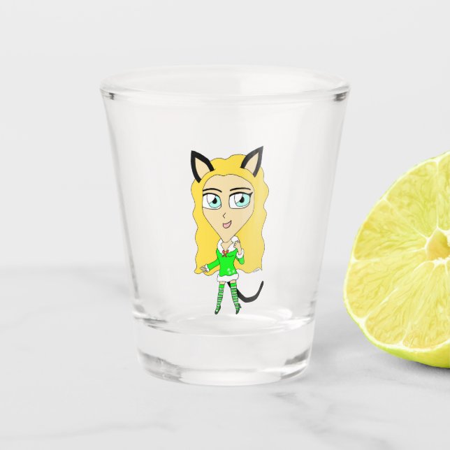 Vaso De Chupito Navidades chibi (Anverso)