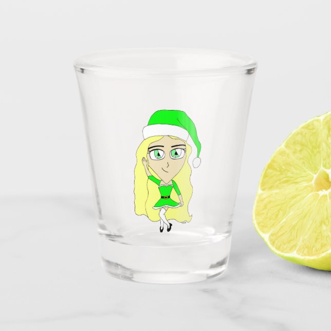 Vaso De Chupito Navidades chibi (Anverso)