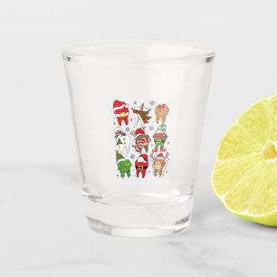 Vaso De Chupito Navidades curas Caracteres dentales Divertidos Fes