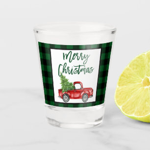 Vaso De Chupito Navidades de Camiones Vintage con escritura de pin