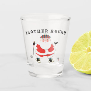 Vaso De Chupito Navidades de golf con vidrio caliente