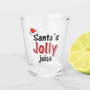 Vaso De Chupito Navidades de jugo de Santa Claus vitorean vidrio c