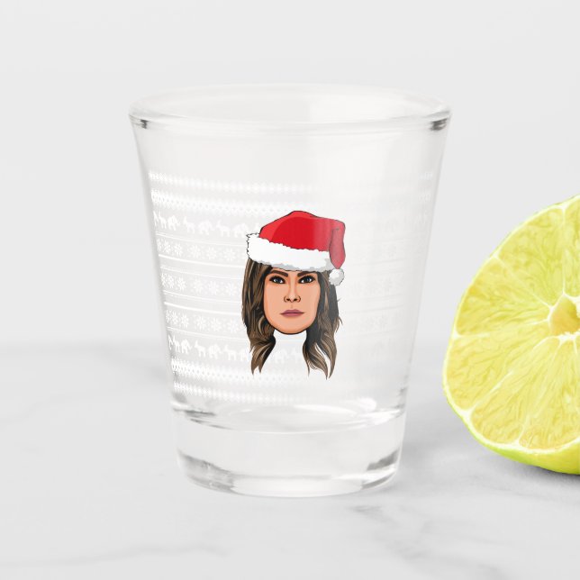 Vaso De Chupito NAVIDADES de MELANIA TRUMP (Anverso)