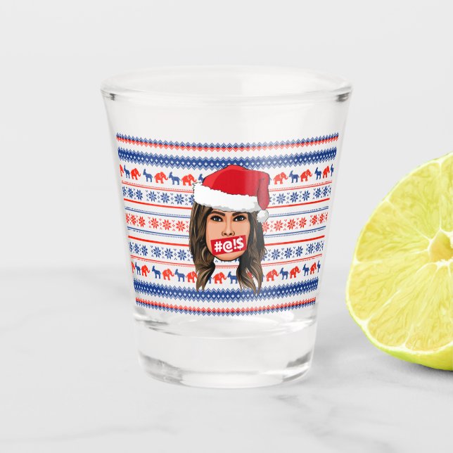 Vaso De Chupito NAVIDADES de MELANIA TRUMP (Anverso)