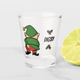 Vaso De Chupito Navidades de pichón de Elves traviesos disparan vi