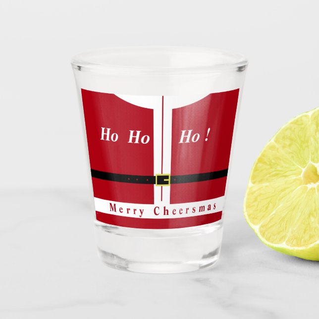 Vaso De Chupito Navidades de Santa Claus roban vidrio (Anverso)