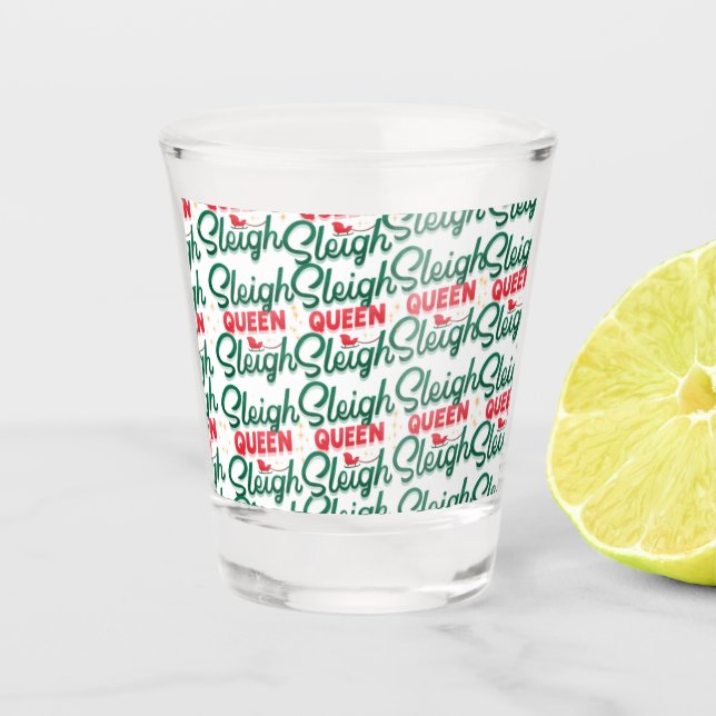 Vaso De Chupito Navidades de Sleigh Queen Sleigh (Anverso)