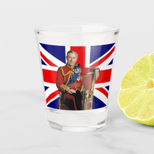 Vaso De Chupito Navidades del Rey Charles Patriótico Británico