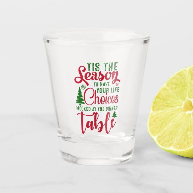 Vaso De Chupito Navidades diseñan la temporada de elecciones (Anverso)