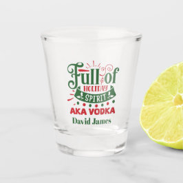Vaso De Chupito navidades divertidos Arte de palabras de espíritu 