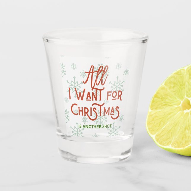 Vaso De Chupito Navidades divertidos disparan vidrio (Anverso)