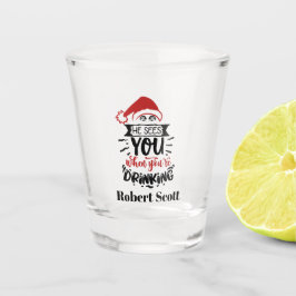 Vaso De Chupito navidades divertidos Santa ve arte de palabras
