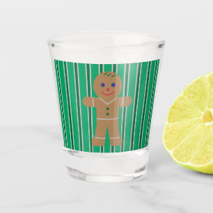 Vaso De Chupito Navidades divertidos y amables hombre pan de jengi