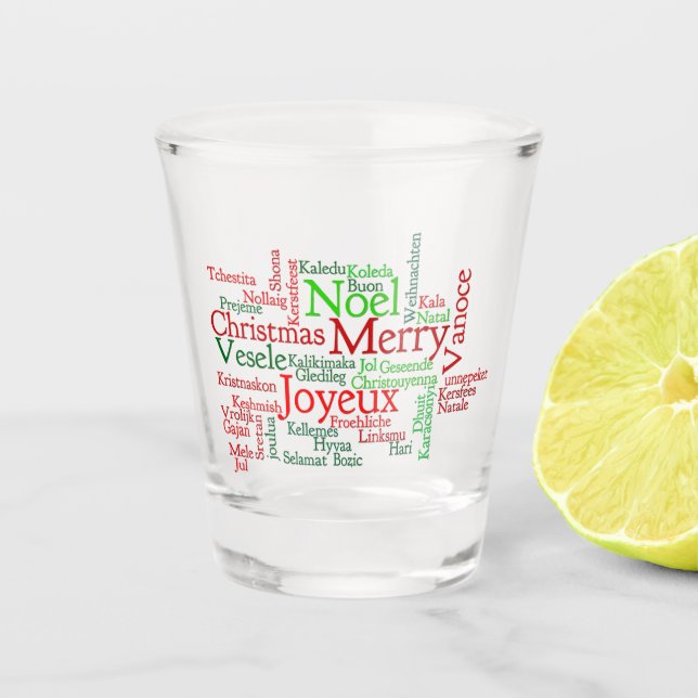 Vaso De Chupito Navidades en todo el mundo (Anverso)