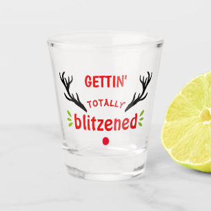 Vaso De Chupito Navidades Graciosos De Renos Totalmente Desanimado