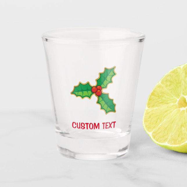 Vaso De Chupito Navidades Holly (Anverso)