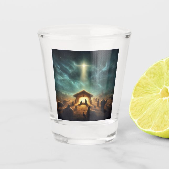Vaso De Chupito Navidades/Natividad/Jesús (Anverso)