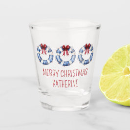 Vaso De Chupito Navidades náuticos, conservadores de vida con arco