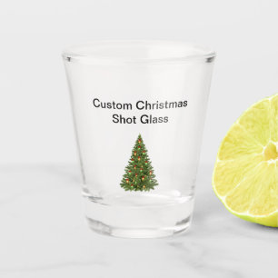 Vaso De Chupito Navidades Personalizados, vidrio de disparo
