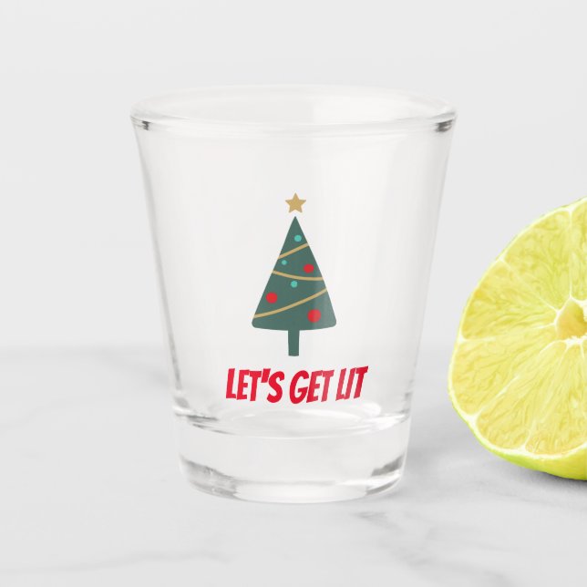 Vaso De Chupito Navidades rotos de vidrio - Vamos a cagar (Anverso)