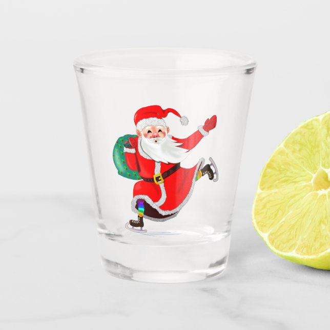 Vaso De Chupito Navidades Santa Shot Glass (Anverso)