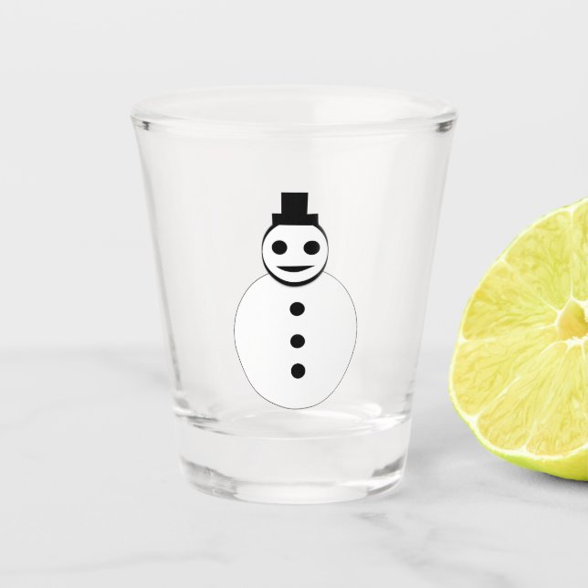 Vaso De Chupito Navidades sonrientes Snowman (Anverso)