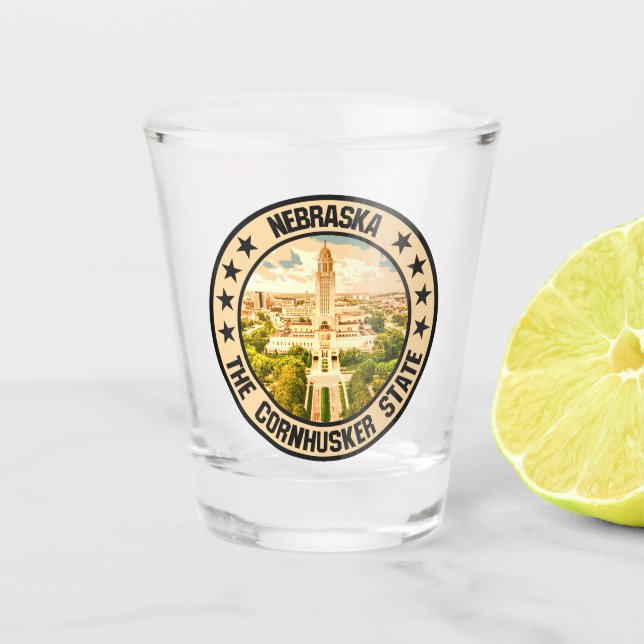Vaso De Chupito Nebraska (Anverso)