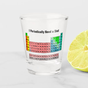 Vaso De Chupito Necesito una tabla periódica de inyección de cal