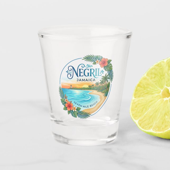 Vaso De Chupito Negril Jamaica (Anverso)