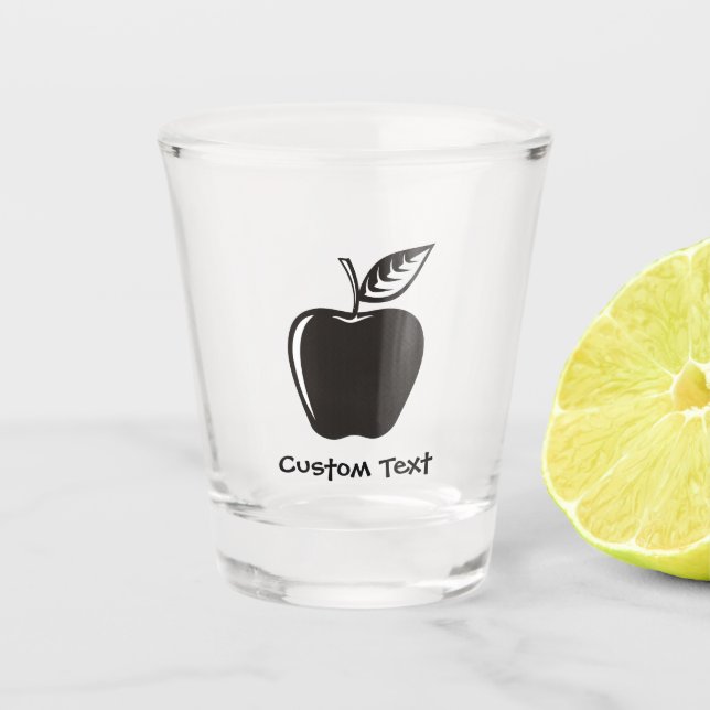 Vaso De Chupito Negro de Apple (Anverso)