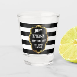 Vaso De Chupito Negro y blanco