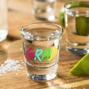 Vaso De Chupito Neon GRAD Keepsake personalizado