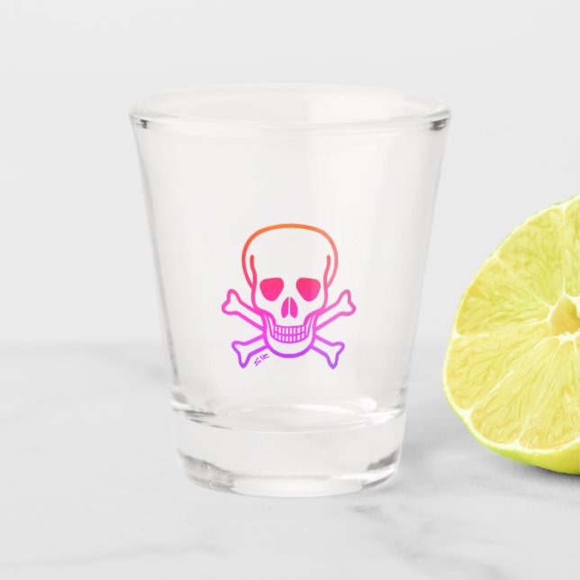 Vaso De Chupito Neon Skull (Anverso)