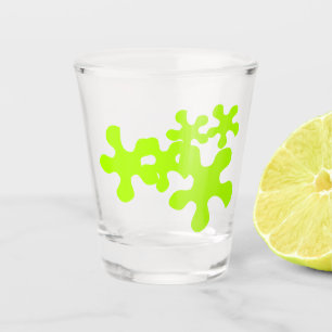 Vaso De Chupito neón verde slime divertido