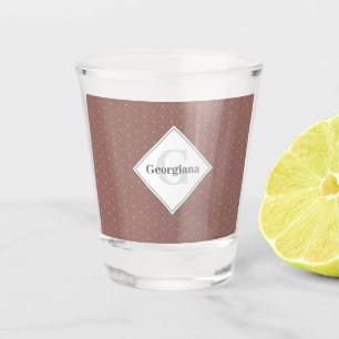 Vaso De Chupito Neutros geométricos calientes monogramo de polka m