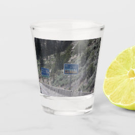 Vaso De Chupito Nevada, California Border Shot Glass