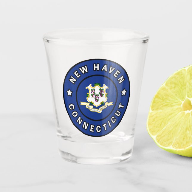 Vaso De Chupito New Haven Connecticut (Anverso)