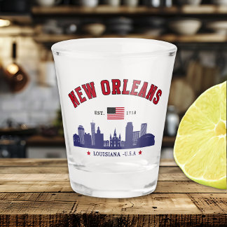 Vaso De Chupito New Orleans Travel Collectible Shot Glass