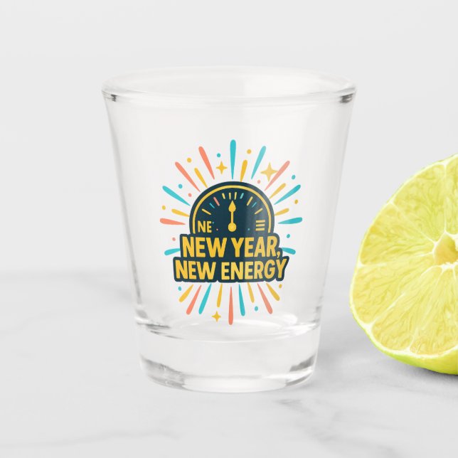 Vaso De Chupito New Year, New Energy (Anverso)