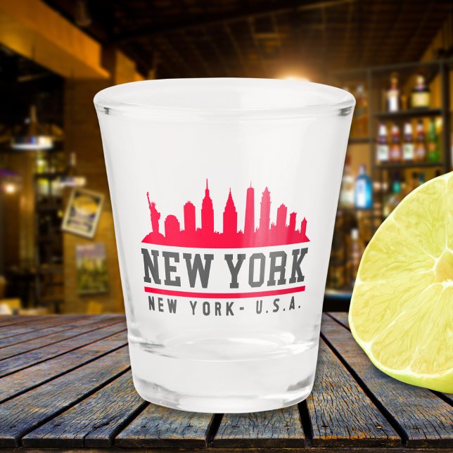Vaso De Chupito New York City Beautiful Fun Skyline (Subido por el creador)