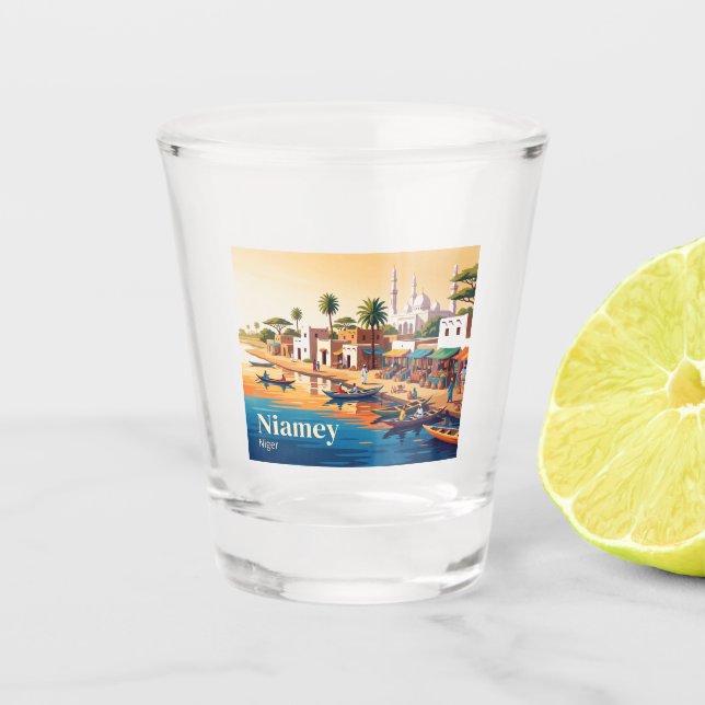 Vaso De Chupito Niamey, Níger (Anverso)