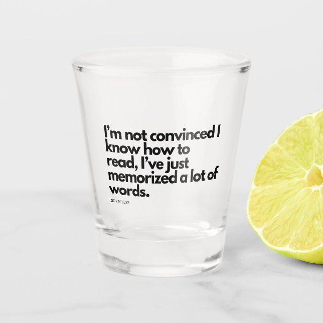 Vaso De Chupito Nick Miller Quote (Anverso)