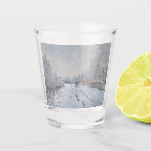 Vaso De Chupito Nieve en Argenteuil (por Claude Monet)