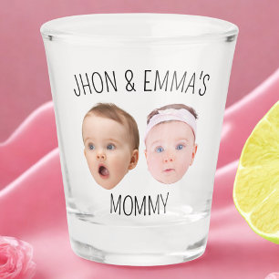Vaso De Chupito Niños fotográficos personalizados, regalo del Día
