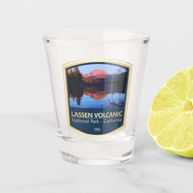 Vaso De Chupito NNP volcánico lassen (PF1) (Anverso)