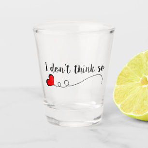 Vaso De Chupito No creo que el corazón del doodle
