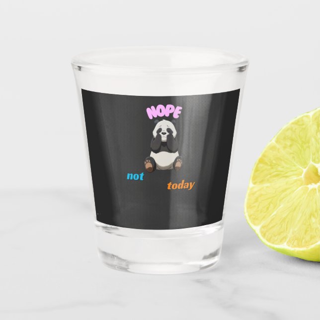 Vaso De Chupito No hoy: Acepte los Panda Vibes (Anverso)