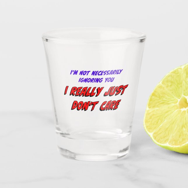 Vaso De Chupito No importa el vidrio caliente (Anverso)